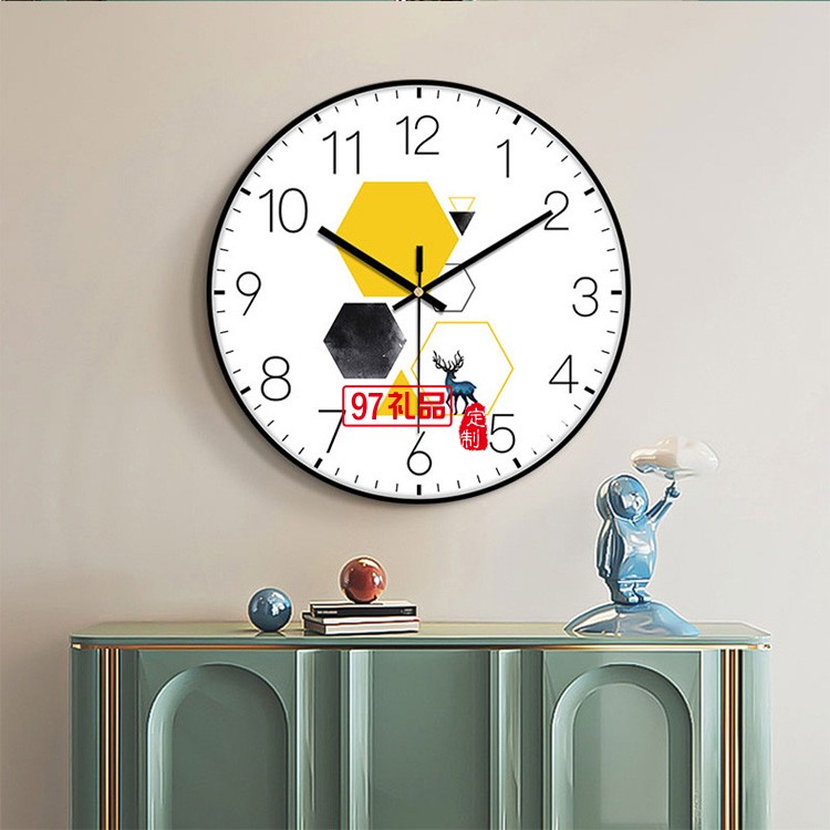 家居簡(jiǎn)約北歐靜音掛鐘創(chuàng)意 裝飾墻面