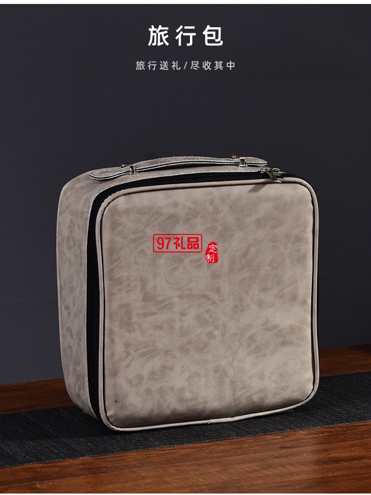  汝窯功夫茶具套裝家用提梁茶壺茶杯開(kāi)片仿古汝瓷干泡盤(pán)