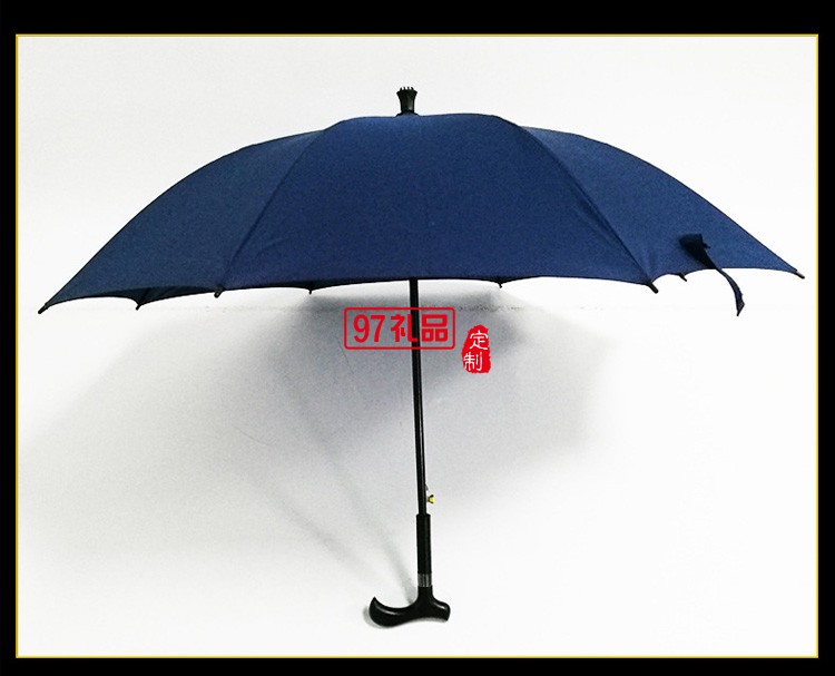 23寸老人禮品拐杖傘自動雨傘防滑可定制logo
