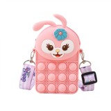 泡泡卡通星黛露硅膠零錢(qián)斜跨包可調(diào)節(jié)芭蕾兔兒童挎包