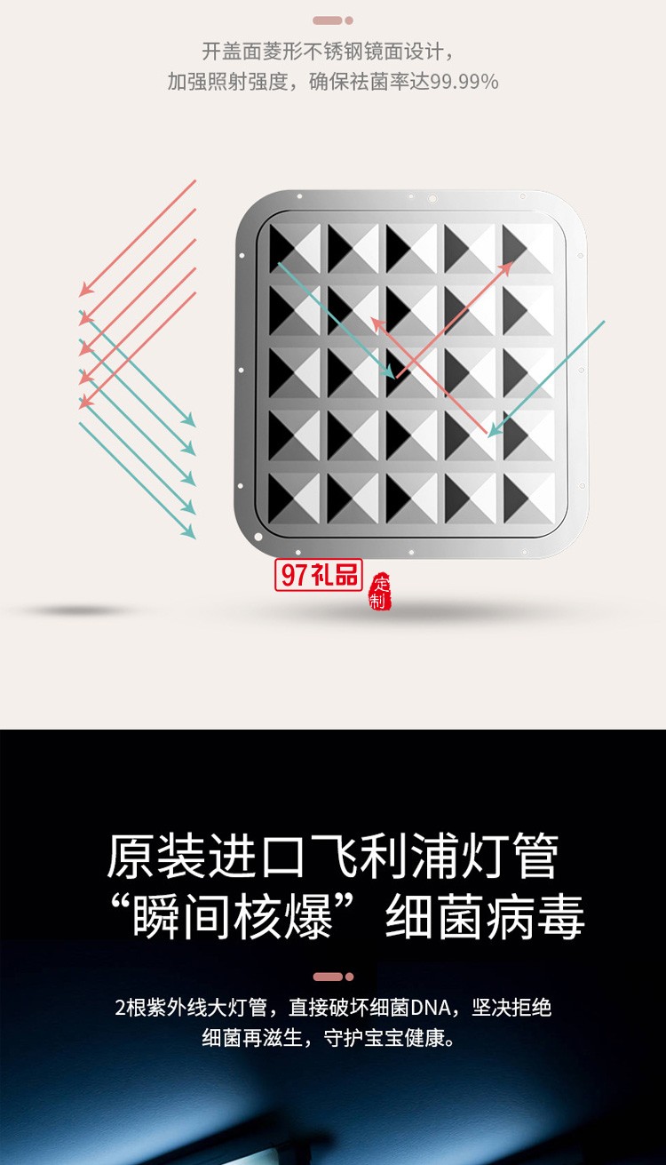 二合一紫外線嬰兒奶瓶消毒器帶烘干