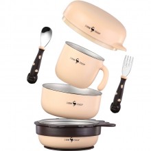 家用兒童碗杯子叉勺套裝送客戶(hù)禮品員工福利