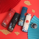 國潮不銹鋼智能杯中國風(fēng)商務(wù)顯溫保溫杯禮品杯子定制