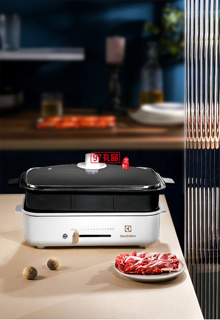 無極調(diào)溫 4L壓鑄鋁大容量深鍋電烤爐