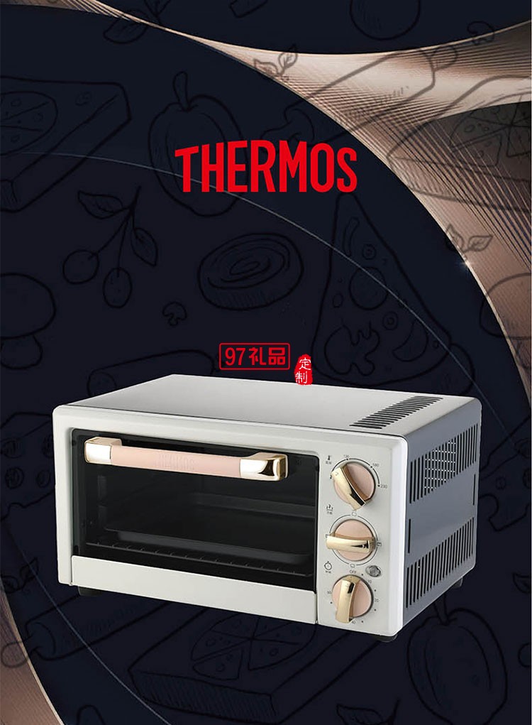 14升立方體內(nèi)膽多層架設(shè)計輕松烘焙電烤箱