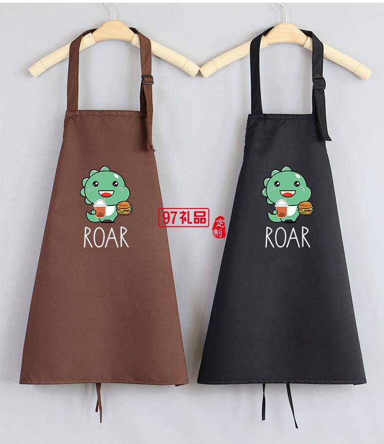 兒童畫(huà)畫(huà)圍裙廚房寶寶吃飯圍兜兒童繪畫(huà)美術(shù)罩衣定制公司廣告禮品