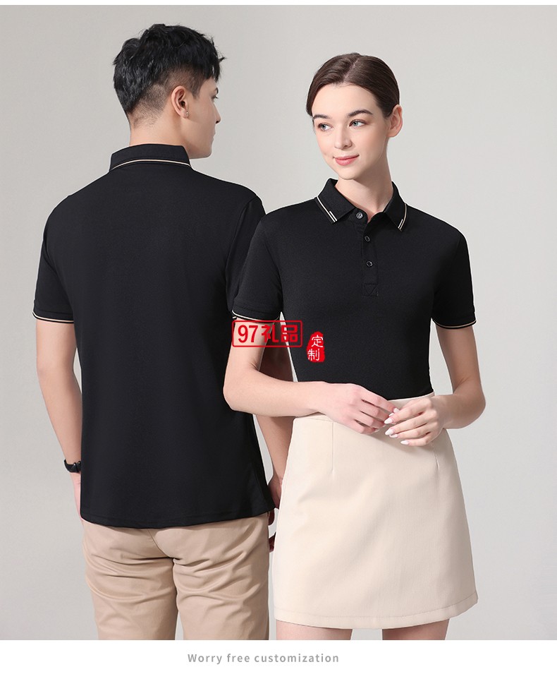 翻領(lǐng)polo團隊文化廣告衫t恤印字logo短袖工作服刺繡工裝2396