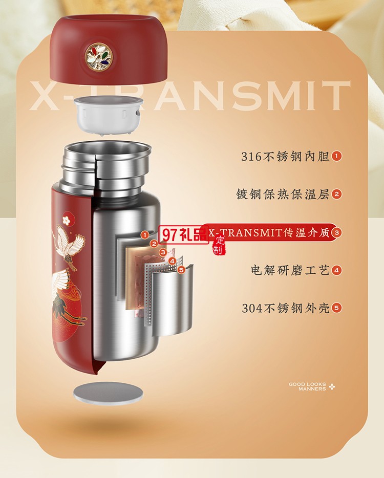 中國風(fēng)云圖搖搖熱保溫杯伴手禮