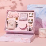 女神節(jié)送禮高顏值馬克水杯禮物套裝伴手禮三八節(jié)禮