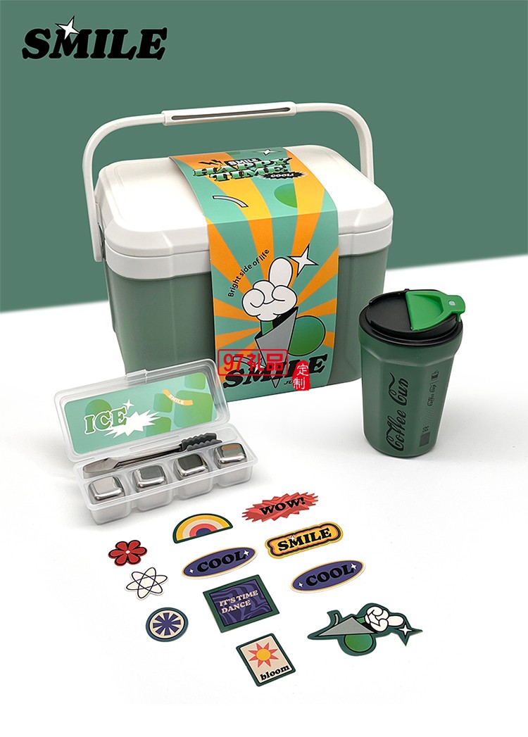 端午歡樂(lè)桶 保溫箱五芳齋粽子冰格隨手杯趣味貼紙