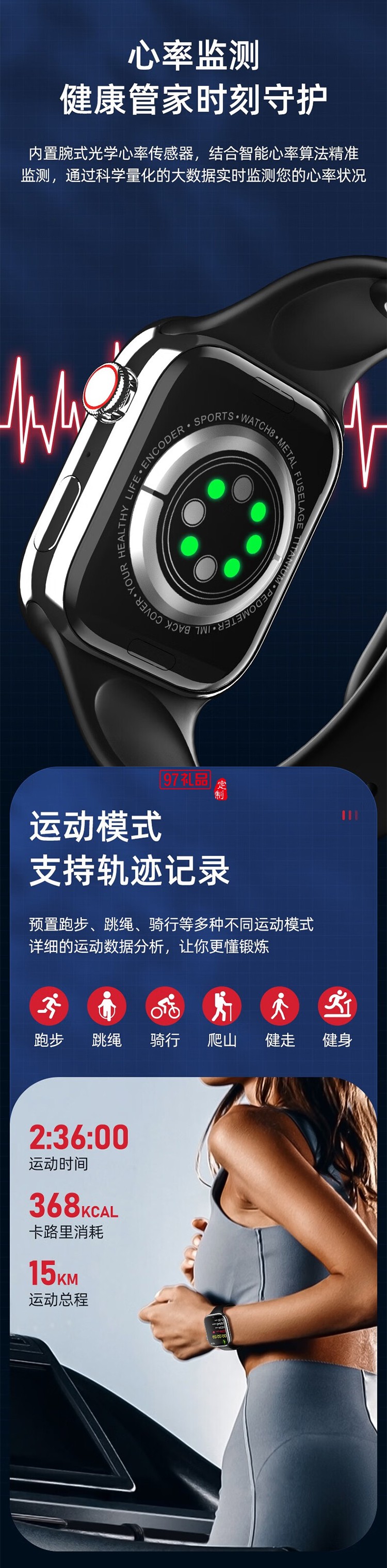 巴赫約翰（bach johann） i9max智能手環(huán) 多功能運(yùn)動手表