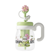 獨角犀 Rhino.life  小清新犀寶踏春系列噸噸花茶杯玻璃款