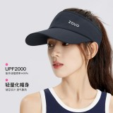 韓國(guó)zauo防曬空頂跑步帽女戶(hù)外運(yùn)動(dòng)防紫外線(xiàn)網(wǎng)球帽透氣春夏鴨舌帽