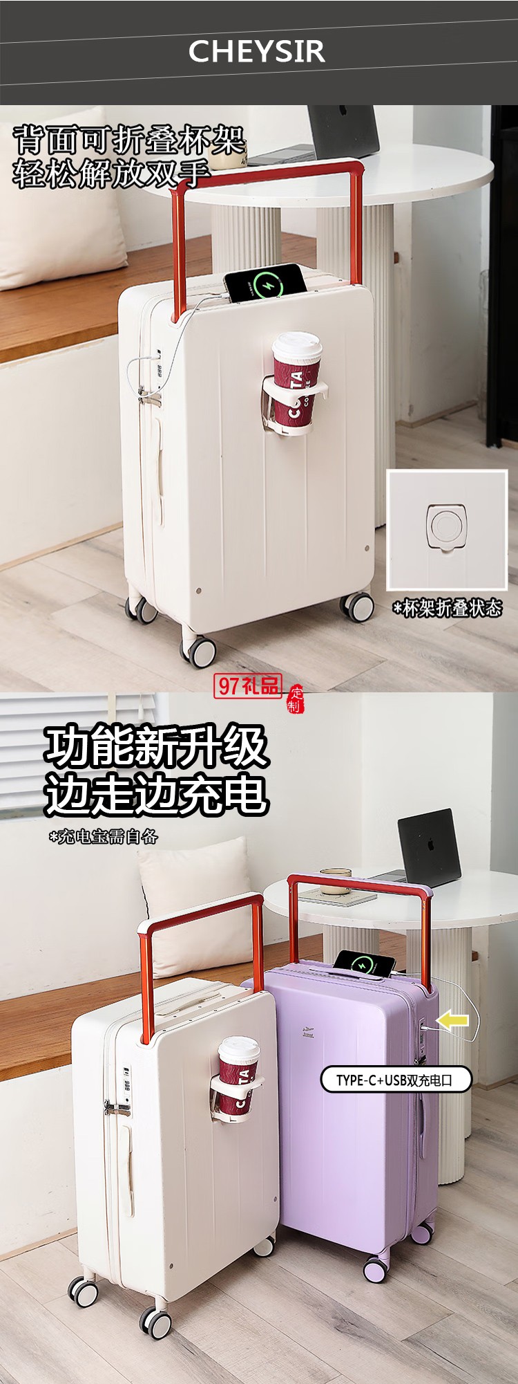 途幫TOBOOG行李箱簡約品質(zhì)萬向輪登機(jī)箱行李箱拉桿箱