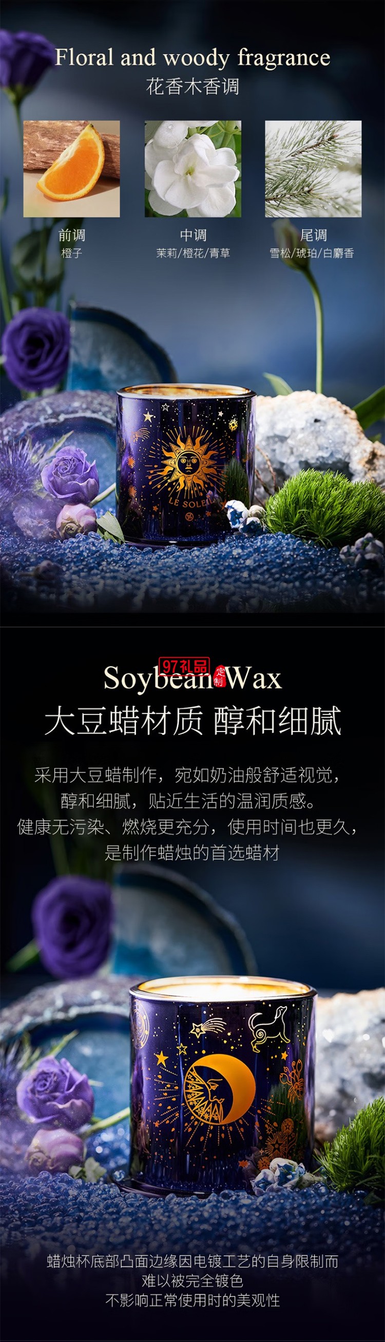 大英博物館 - 歐洲文化藝術系列星空無火香薰蠟燭