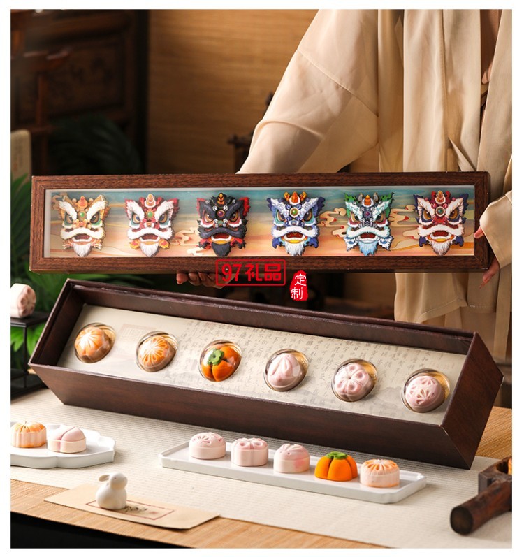 金華火腿中秋月餅禮盒中秋送禮企業(yè)團購 獅來運轉(zhuǎn)禮盒