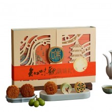 味禮月餅禮盒裝廣式豆沙蛋黃蓮蓉中秋節(jié)送禮品團(tuán)購(gòu)