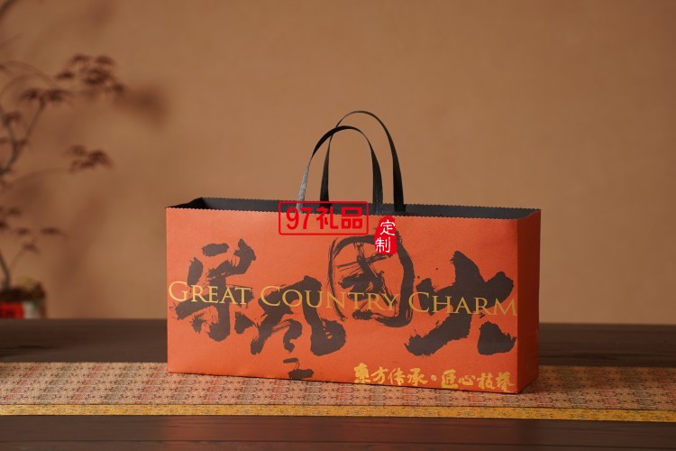 大國風(fēng)采中秋新款月餅禮盒包裝高檔手提禮品盒創(chuàng)意套裝