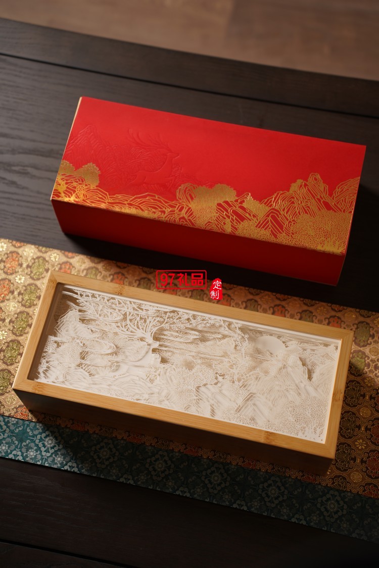 鹿鳴芳華新款月餅禮盒創(chuàng)意中秋節(jié)禮品盒高端國風(fēng)月餅定制