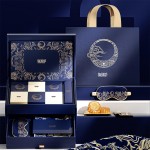 吉鳥(niǎo)守月蠟染中秋月餅高檔創(chuàng)意禮盒