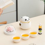 月滿桂香時(shí)，把團(tuán)圓揉進(jìn)晚風(fēng)里，熊貓茶具套組