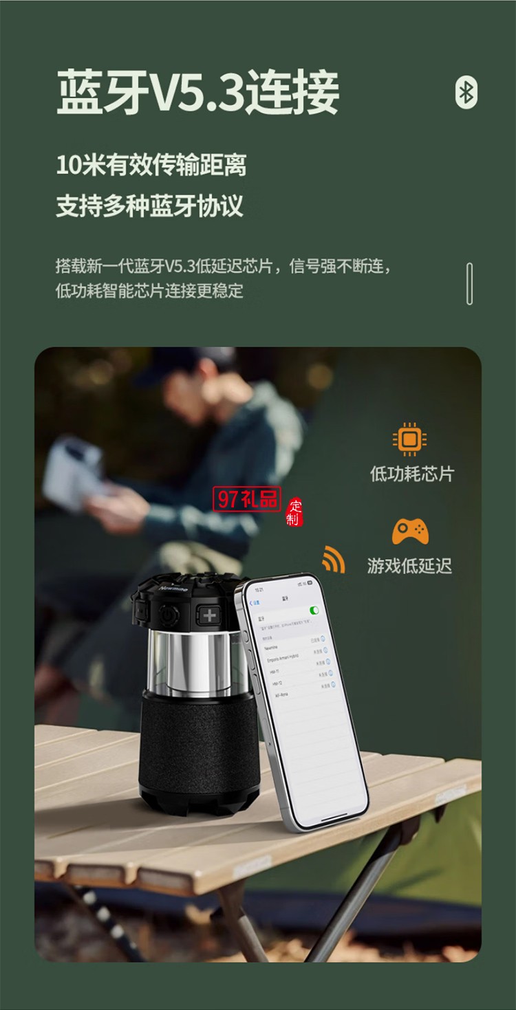 無(wú)線藍(lán)牙音箱戶外露營(yíng)便攜音響電腦高音質(zhì)重低音炮環(huán)繞露營(yíng)小音響立體蘋果華